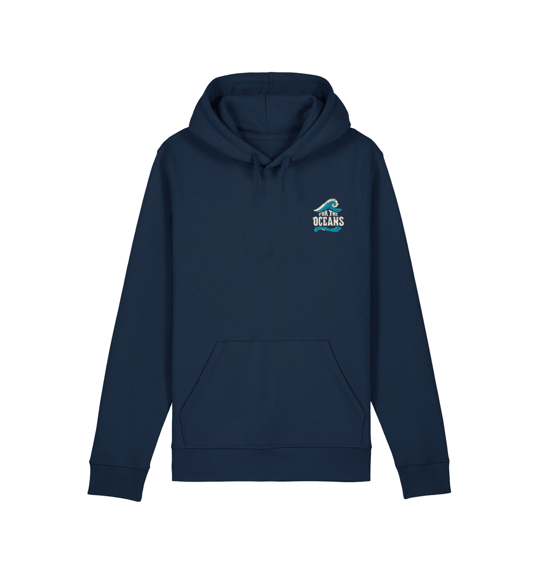 French Navy Printed Hoody